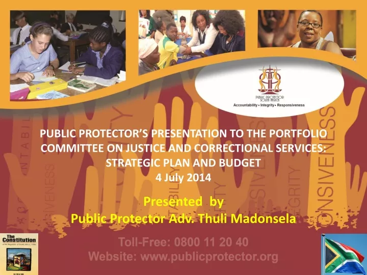 public protector s presentation to the portfolio