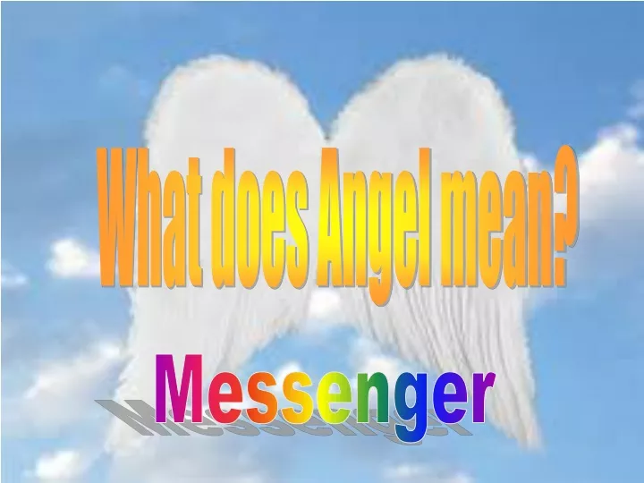 what does angel mean