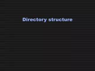 Directory structure