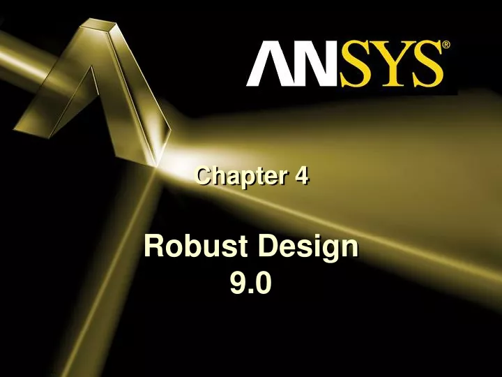 chapter 4 robust design 9 0