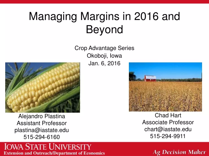 managing margins in 2016 and beyond