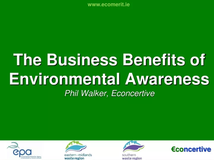 the business benefits of environmental awareness