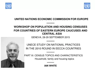 UNITED NATIONS ECONOMIC COMMISSION FOR EUROPE  ---------