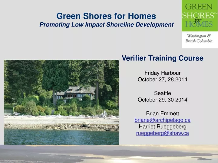 green shores for homes promoting low impact