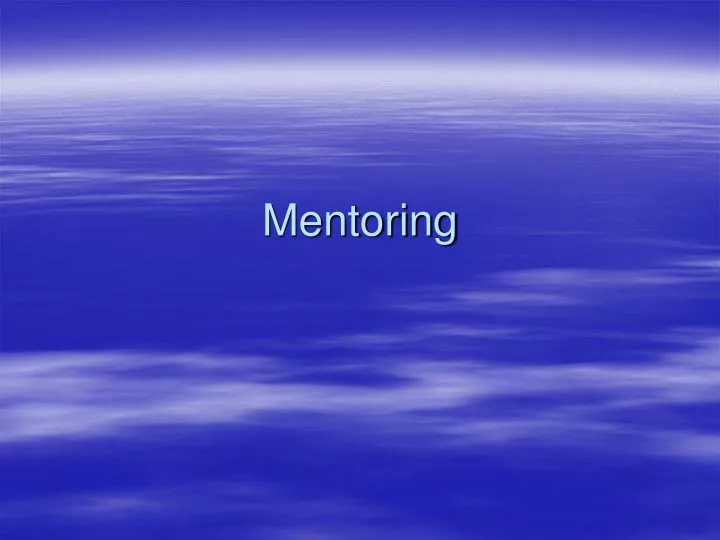 mentoring