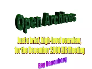 Open Archives