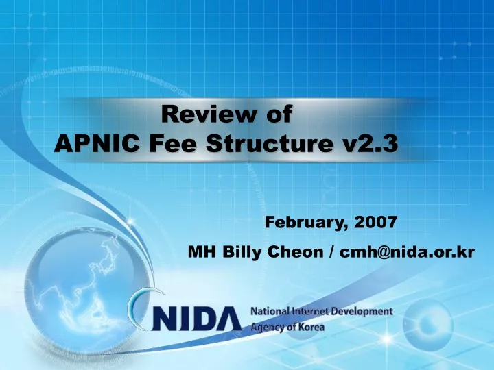 review of apnic fee structure v2 3