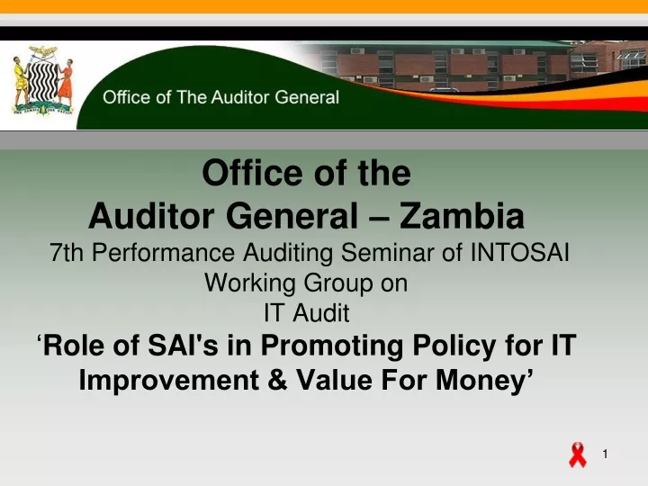 office of the auditor general zambia