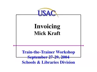 Invoicing Mick Kraft