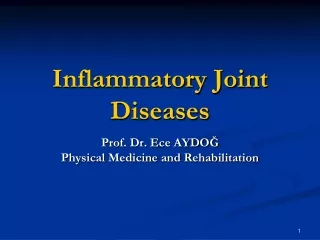 Inflammatory Joint Diseases