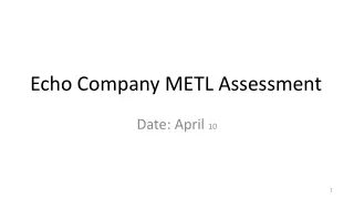 Echo  Company METL Assessment