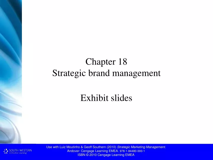 chapter 18 strategic brand management
