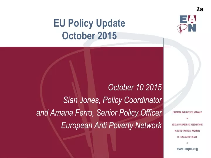 eu policy update october 2015