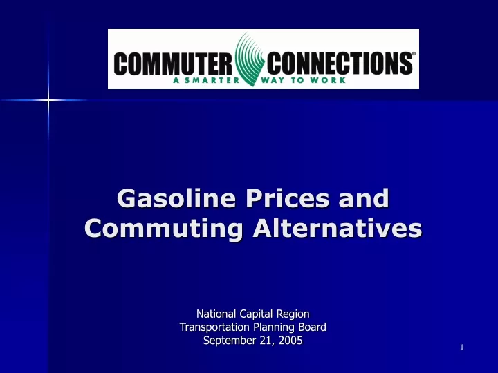 gasoline prices and commuting alternatives