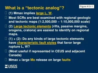 What is a “tectonic analog”?