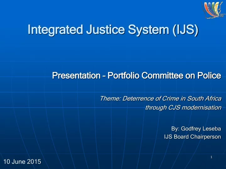 integrated justice system ijs