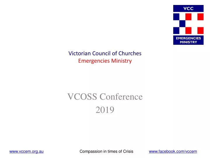 victorian council of churches emergencies ministry
