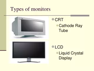 Types of monitors