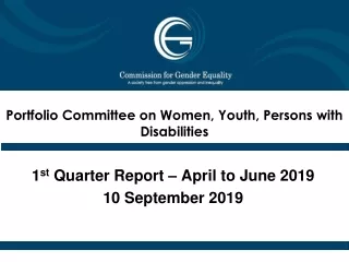 Portfolio Committee on Women, Youth, Persons with Disabilities