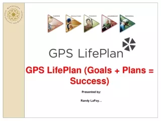 GPS LifePlan (Goals + Plans = Success)