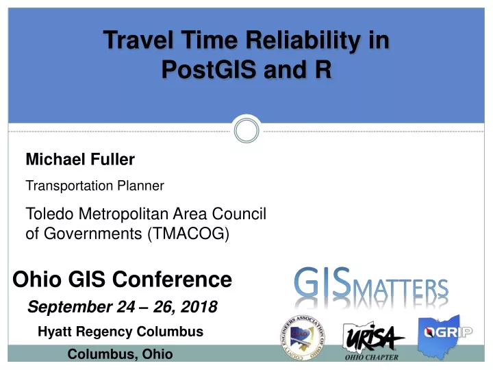 travel time reliability in postgis and r