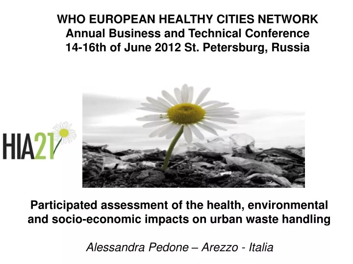 who european healthy cities network annual