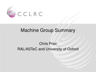 Machine Group Summary