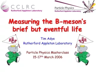 Measuring the B-meson’s brief but eventful life