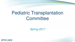 Pediatric Transplantation Committee