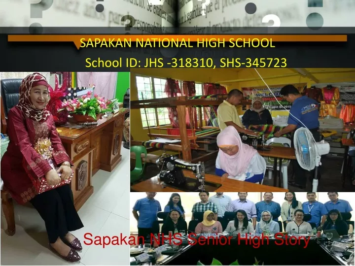 sapakan national high school school id jhs 318310 shs 345723
