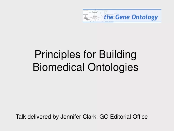 principles for building biomedical ontologies