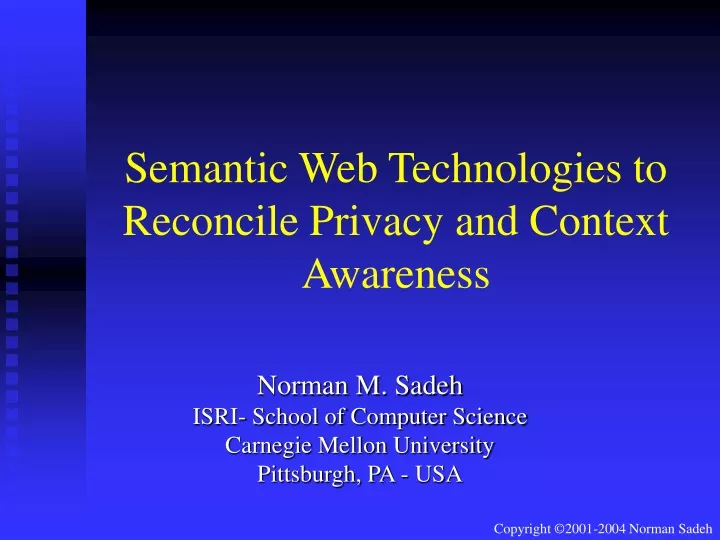 semantic web technologies to reconcile privacy