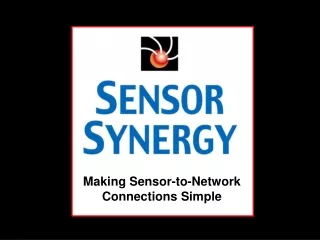 Making Sensor-to-Network  Connections Simple