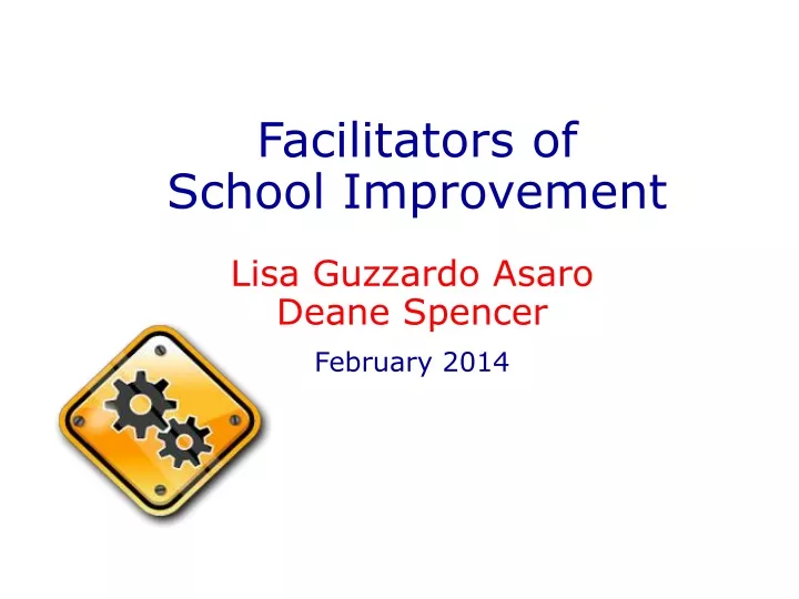 facilitators of school improvement