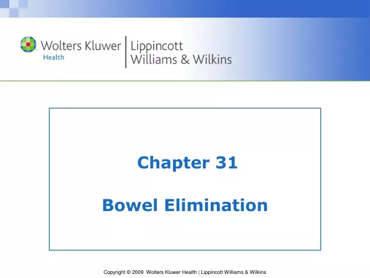 chapter 31 bowel elimination