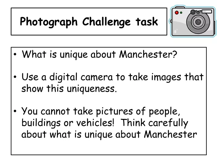 photograph challenge task