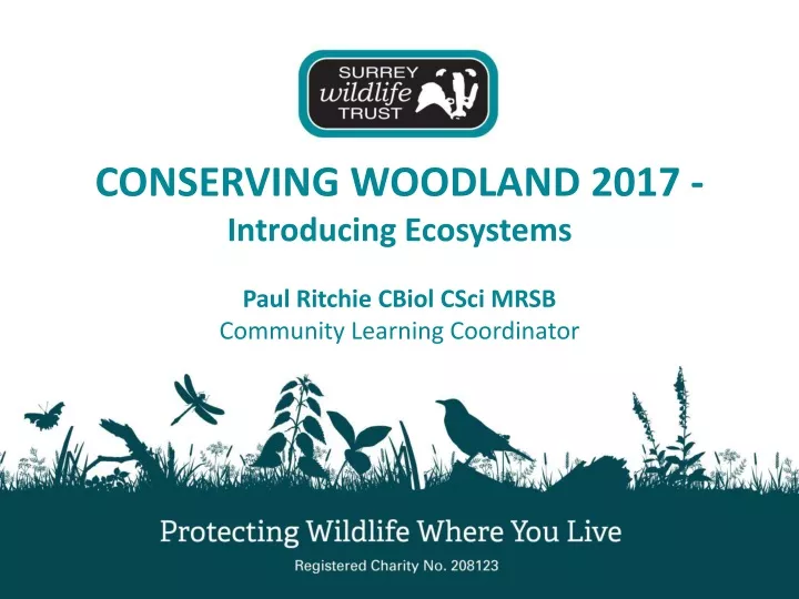 conserving woodland 2017 introducing ecosystems