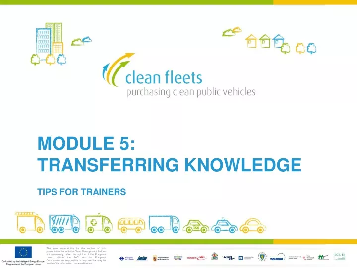 module 5 transferring knowledge tips for trainers