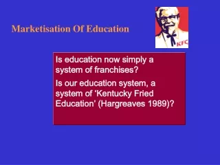 Marketisation Of Education