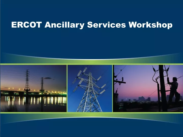 ercot ancillary services workshop