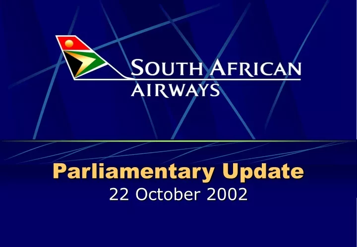 parliamentary update 22 october 2002