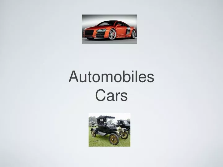 automobiles cars