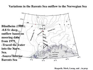 Variations in the Barents Sea outflow to the Norwegian Sea