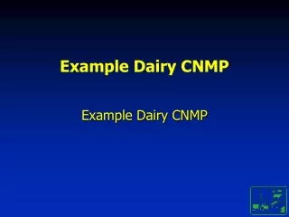 Example Dairy CNMP