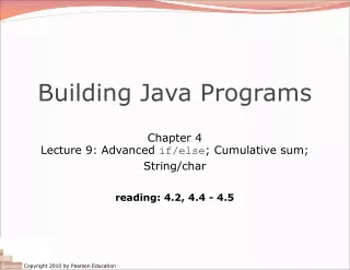 Building Java Programs