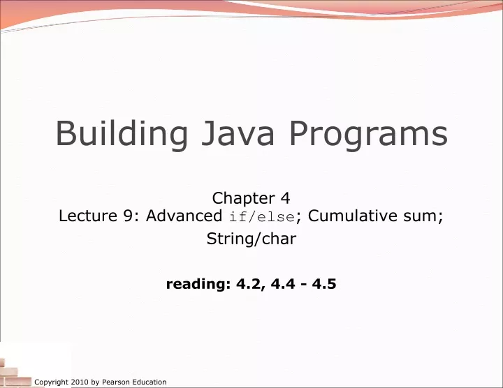 building java programs