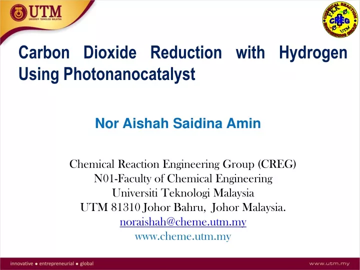 carbon dioxide reduction with hydrogen using