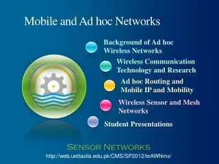 Mobile and Ad hoc Networks