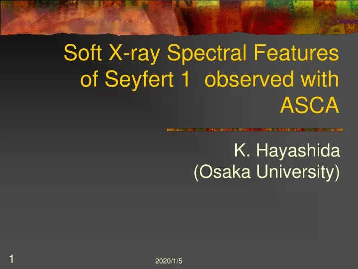 soft x ray spectral features of seyfert 1 observed with asca