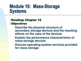 Module 10:  Mass-Storage Systems